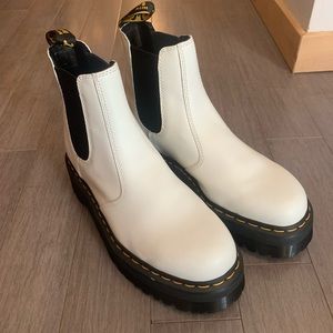 White Platform Chelsea Doc Martens